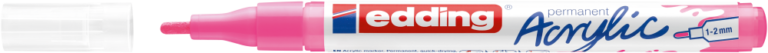 Akrilinis žymeklis edding 5300, neoninės rožinės spalvos