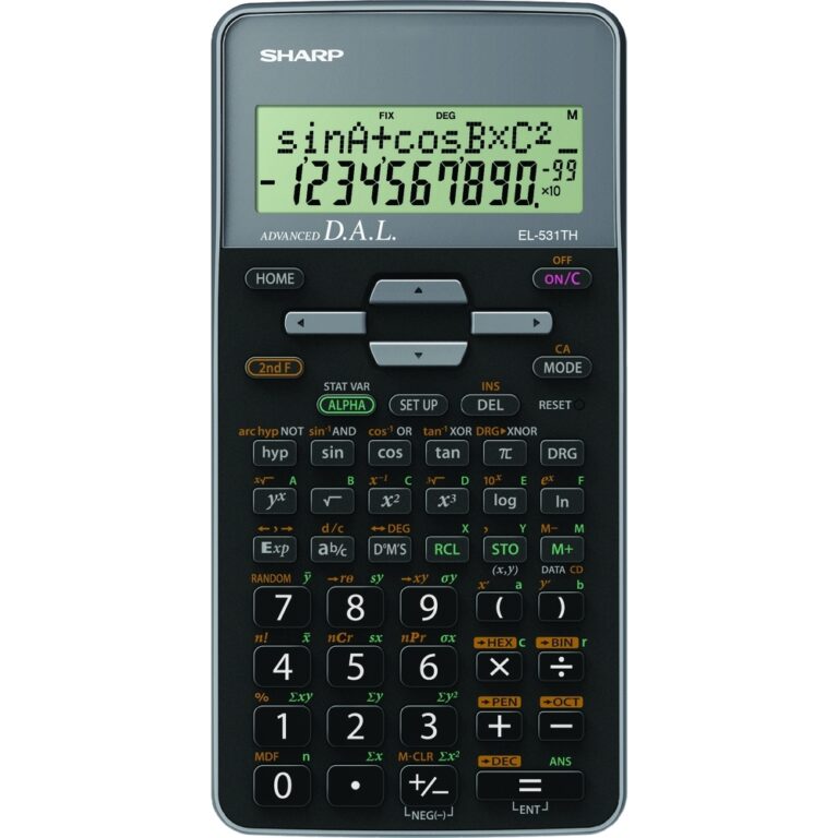 Mokyklinis skaičiuotuvas Sharp EL-531THGY pilkas