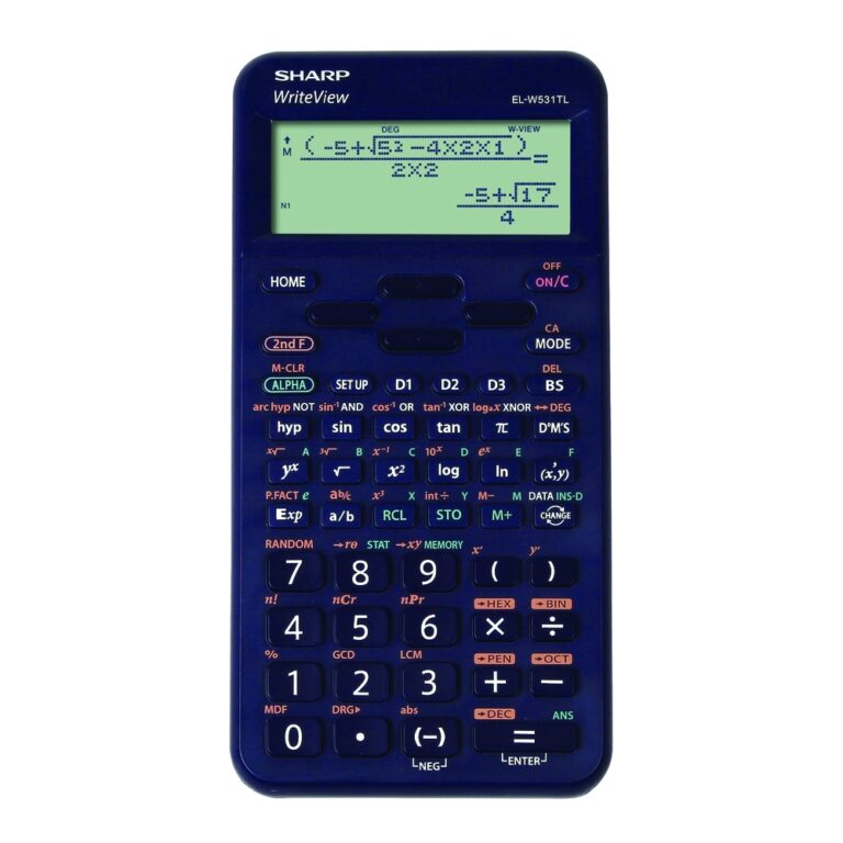 Mokslinis skaičiuotuvas Sharp EL-W531TLBBL, mėlynas