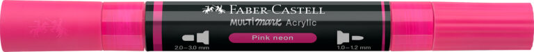 Akrilinis žymeklis Faber-Castell Multimark SP, neoninė rožinė spalva 253