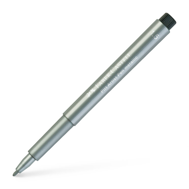Rašiklis piešimui Faber-Castell PITT Artist Pen, 1.5mm, #251 Silver