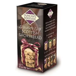 Sausainiai DUNCAN´S OF DEESIDE Scottish Shortbread su šokolado gabalėliais, 200 g