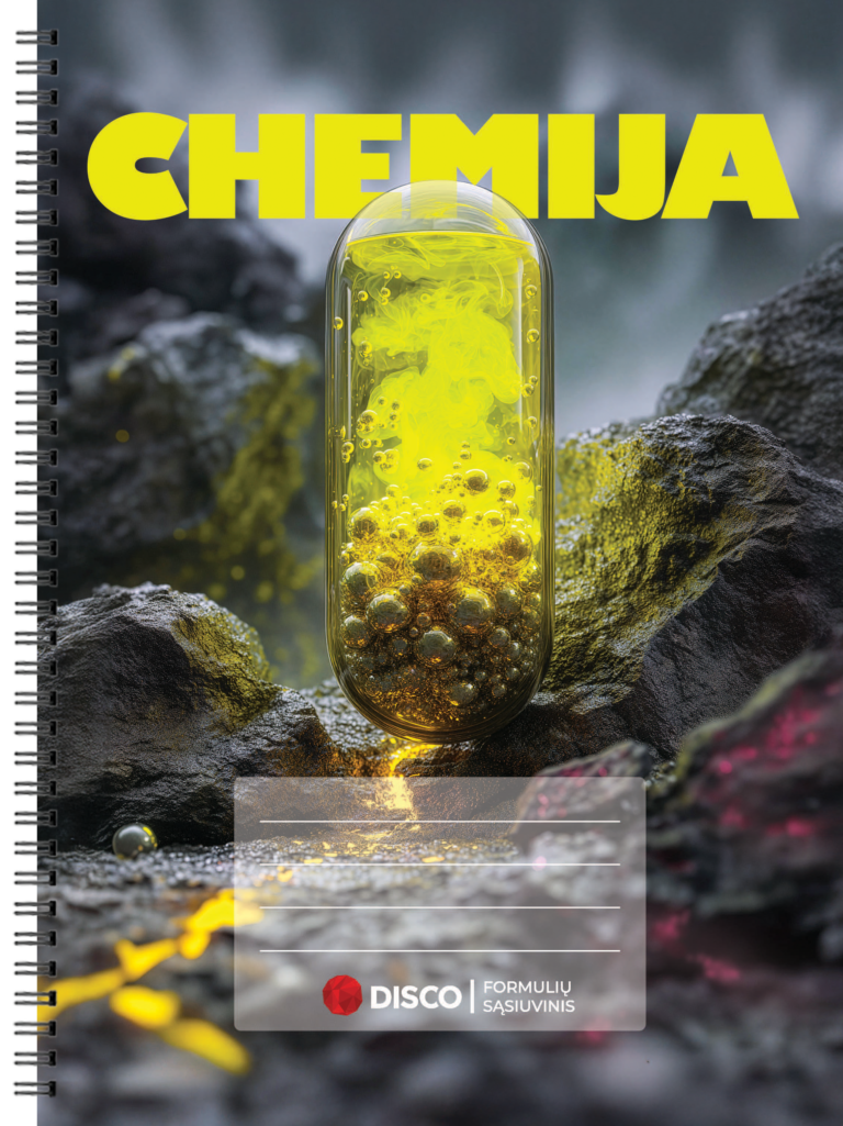 Formulių sąsiuvinis, chemija, 50 lapų, langeliais