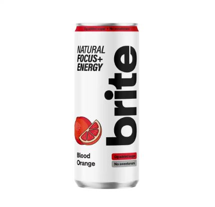 Energinis gėrimas BRITE, raudonųjų apelsinų skonio, 330 ml, skardinė