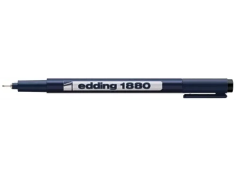 edding 1880 Pigment Fineliner, Round Tip, 0.7 mm, Black
