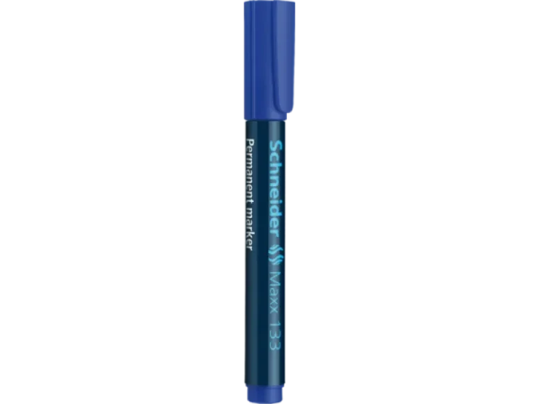 Schneider Maxx 133 Permanent Marker, Chisel Tip, 1–4 mm, Blue