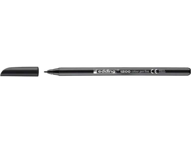 Felt-tip pen Edding 1200, round tip, 1 mm, black