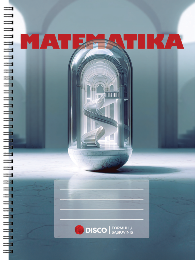 Formulių sąsiuvinis, matematika, 50 lapų, lang.