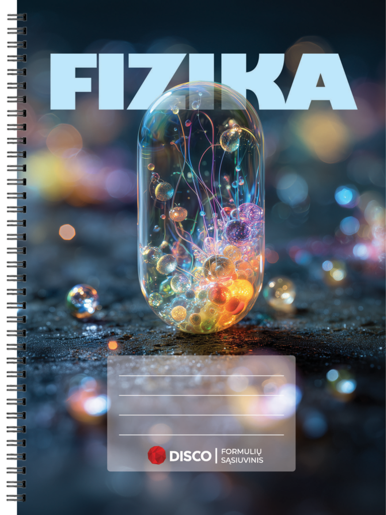 Formulių sąsiuvinis, fizika, 50 lapų, lang.