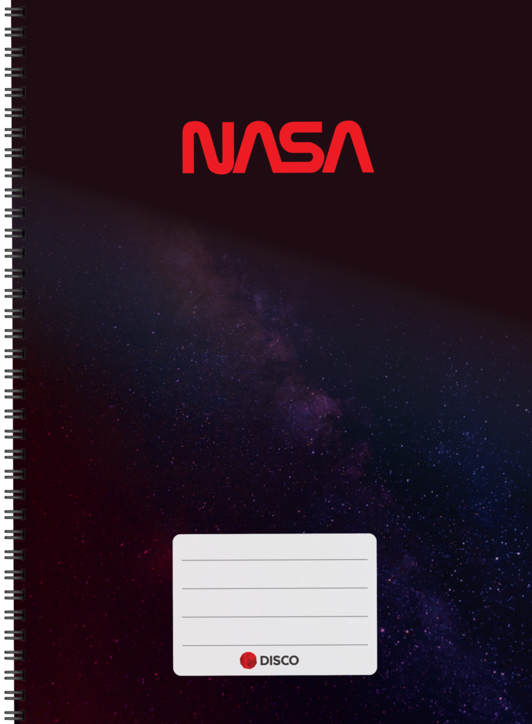 Sąsiuvinis Nasa, 50 lapų, 24,7×17,4 cm, langeliais
