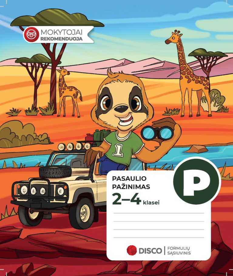 Formulių sąsiuvinis pradinukams (2-4 klasės), Pasaulio pažinimas,  14 lapų, langeliais
