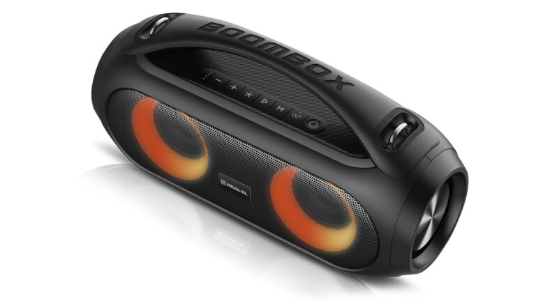 Kolonėlės REAL-EL X-745 juodos spalvos, Bluetooth, nešiojami