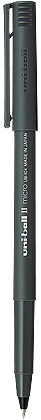 Ritininis rašiklis UNI UB-104, 0,5 mm, juodas