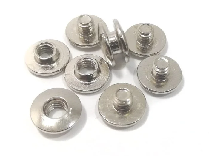 Book screws 2 mm, nik. (100 sets), nickel-plated