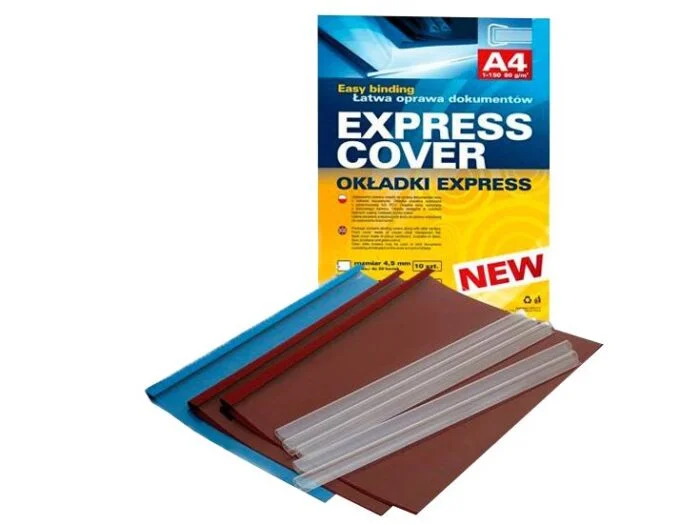 Binding folders Express 9.5 mm, blue (8 sets), blue