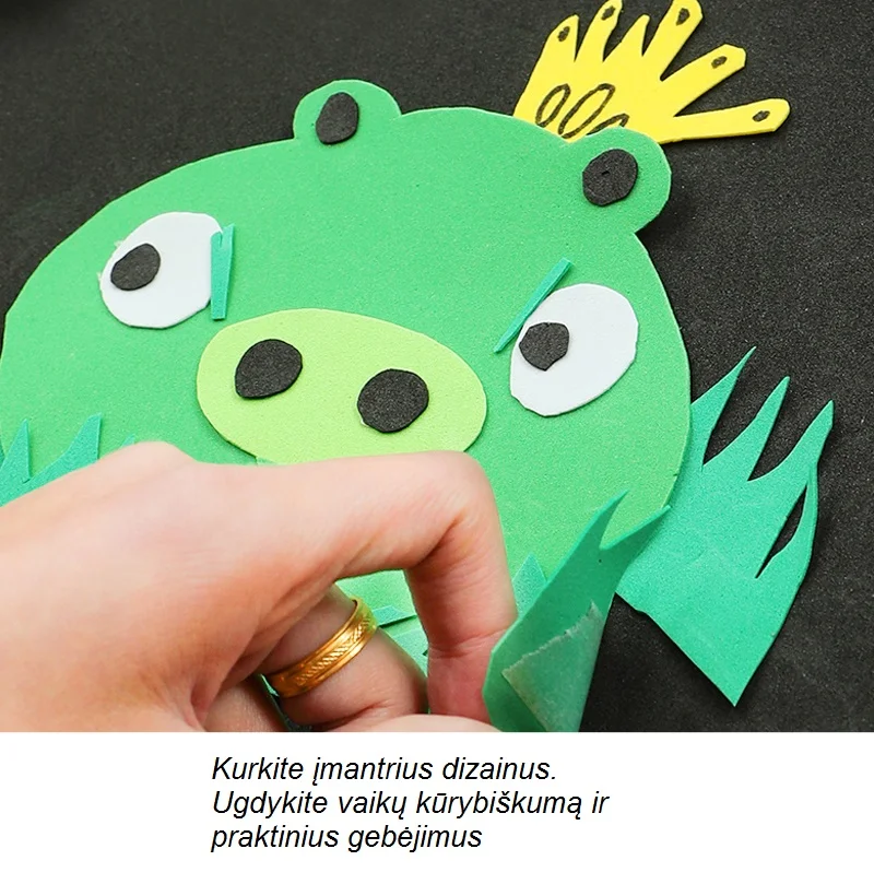 Putgumės lakštų rinkinys color mix A4, 2mm