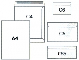 Vokai C6, 114x162mm, su nuplėšiama juostele, baltos spalvos, 25vnt