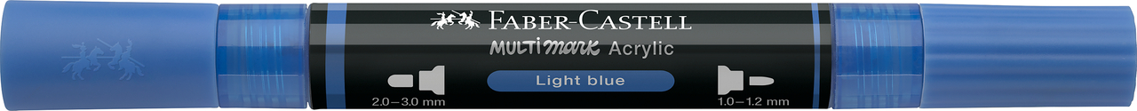 Akrilinis žymeklis Faber-Castell Multimark SP, šviesiai mėlyna spalva 140