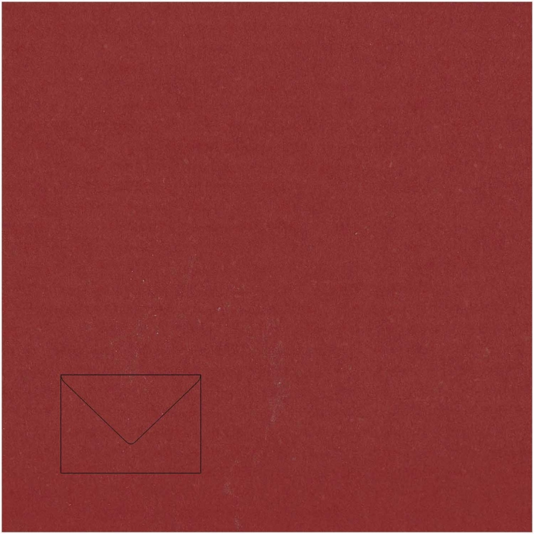 Dekoratyvinis vokas Artoz C7, 110x75mm, 100g, raudonos spalvos, 1vnt