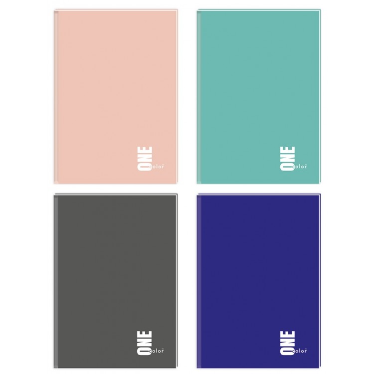 Užrašų knygelė One color Interdruk, A6, 96 lapų, langeliais