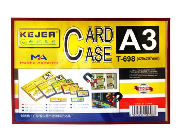 Magnetic information frame A3, red