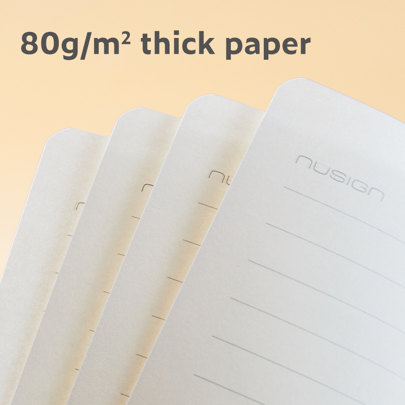 Nusign A5 užrašų knygelės 80 g/m² storo linijuoto popieriaus lapai