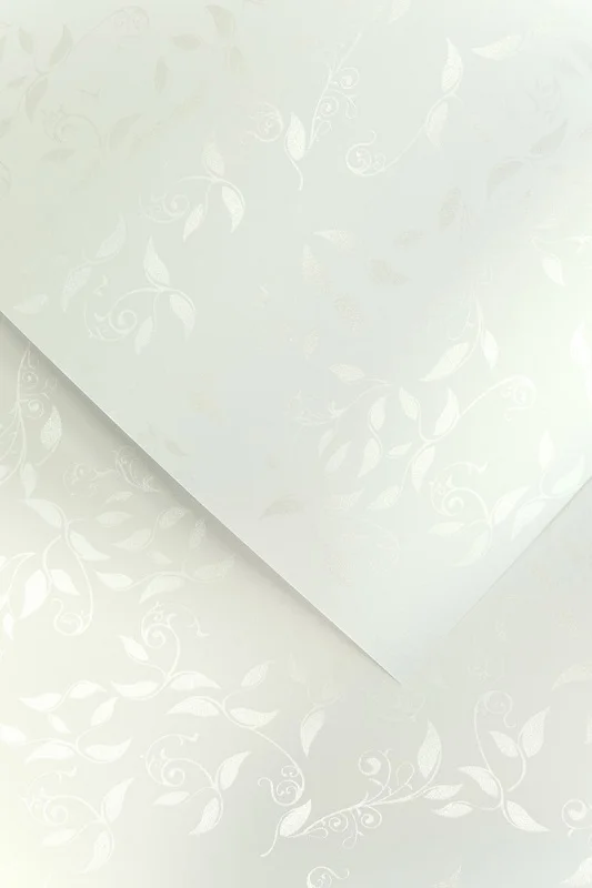 Dekoratyvinis popierius Liana white, 100 g. ( 50 vnt.)