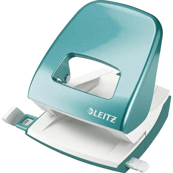 Skylmuša Leitz WOW 5008 ledo mėlyna, pramuša iki 30 lapų
