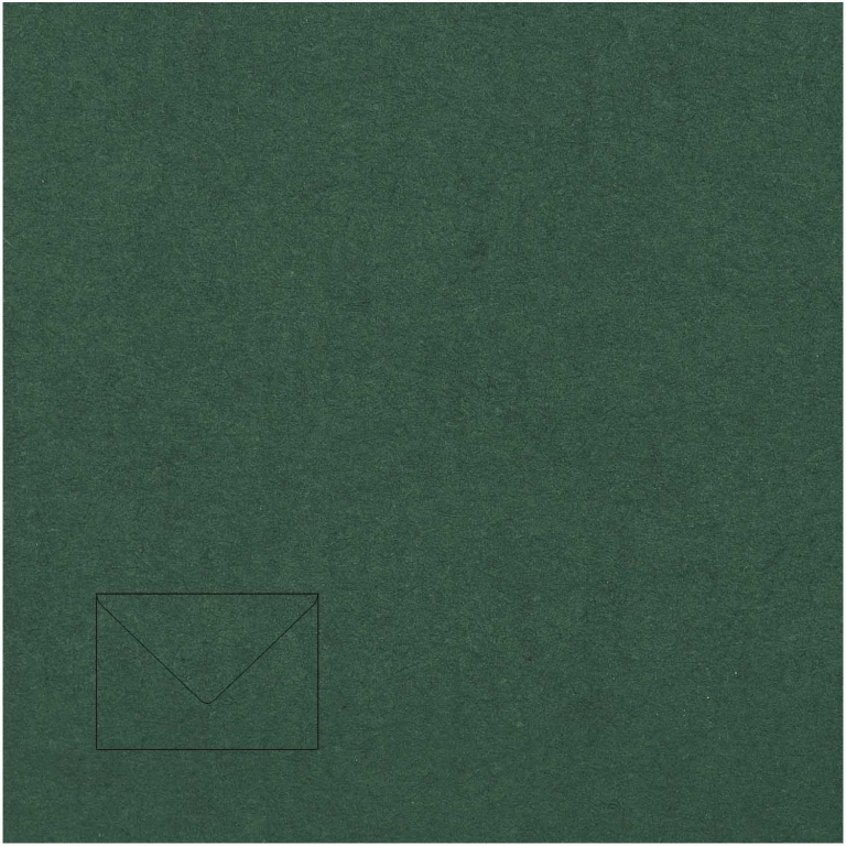 Dekoratyvinis vokas Artoz C7, 110x75mm, 100g, tamsiai žalios spalvos, 1vnt