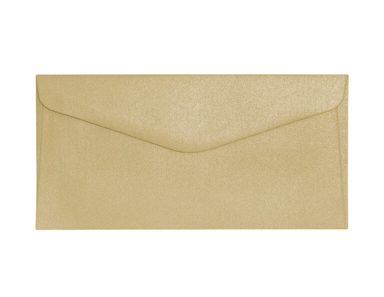 Vokai Galeri Papieru DL, 110 x 220 mm, Pearl gold, 150g/m2, 10 vnt./pak