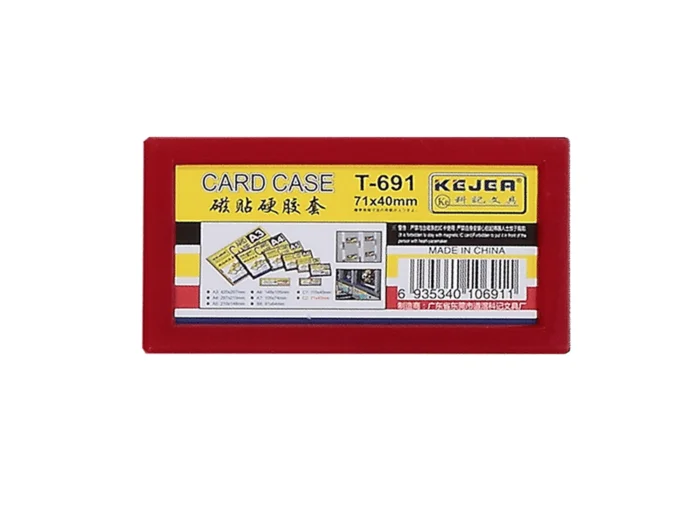 Magnetic information frame 71 x 40 mm, red