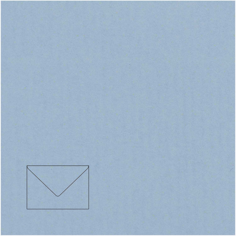 Dekoratyvinis vokas Artoz C7, 110x75mm, 100g, pastelinės mėlynos spalvos, 1vnt
