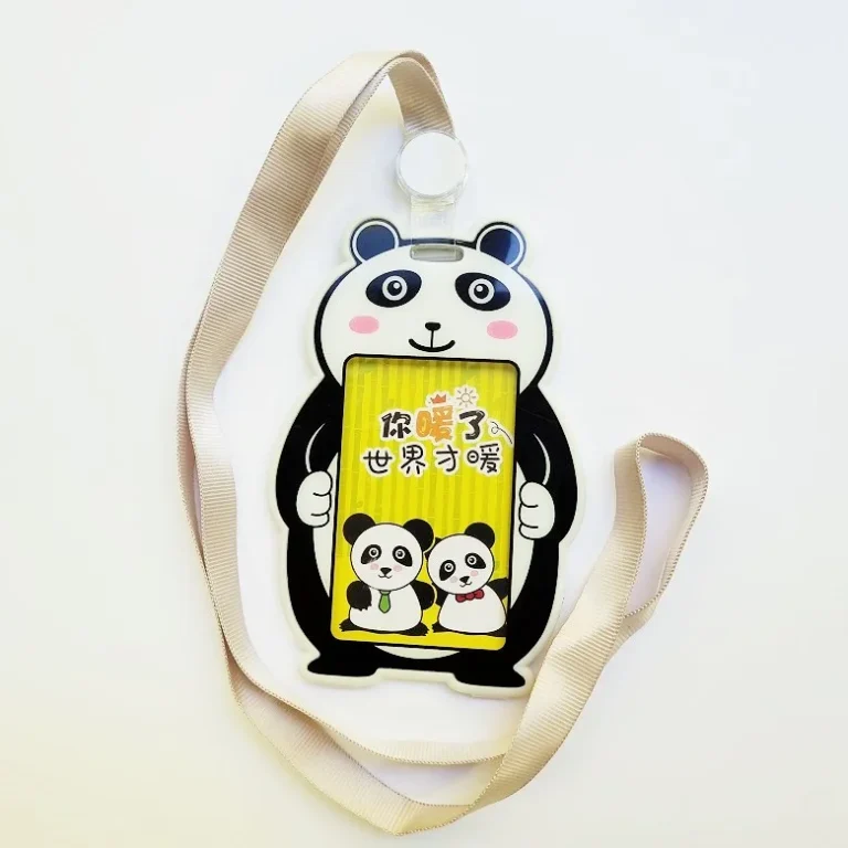 Vardinės kortelės dėklas Panda, baltas