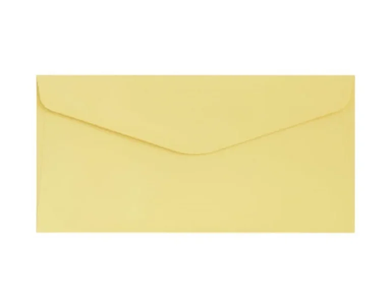 Dekoratyviniai vokai Gladki DL yellow (10)