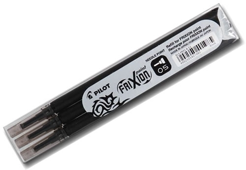 Šerdelė tušinukui Pilot Frixion Point, 0.5mm, 1vnt, juodos spalvos