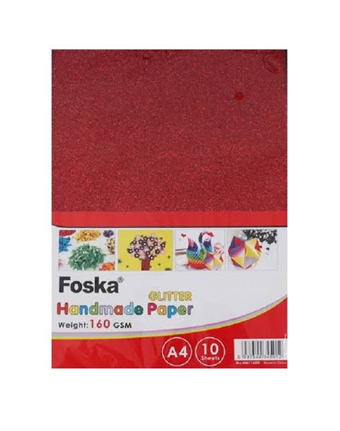Brokatinis popierius Glitter color mix A4, 160 gsm