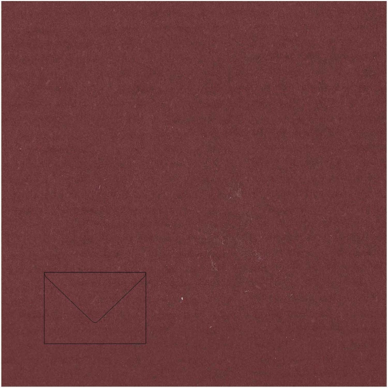 Dekoratyvinis vokas Artoz C7, 110x75mm, 100g, bordo spalvos, 1vnt