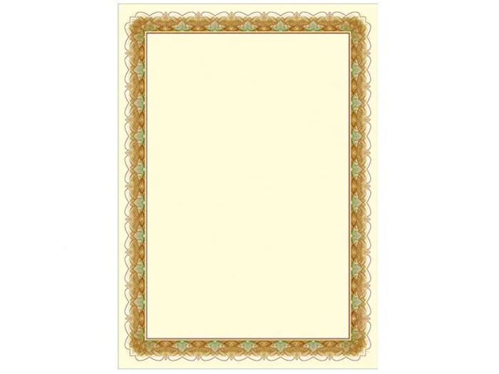Popierius diplomams Zloto ( 25 vnt.)