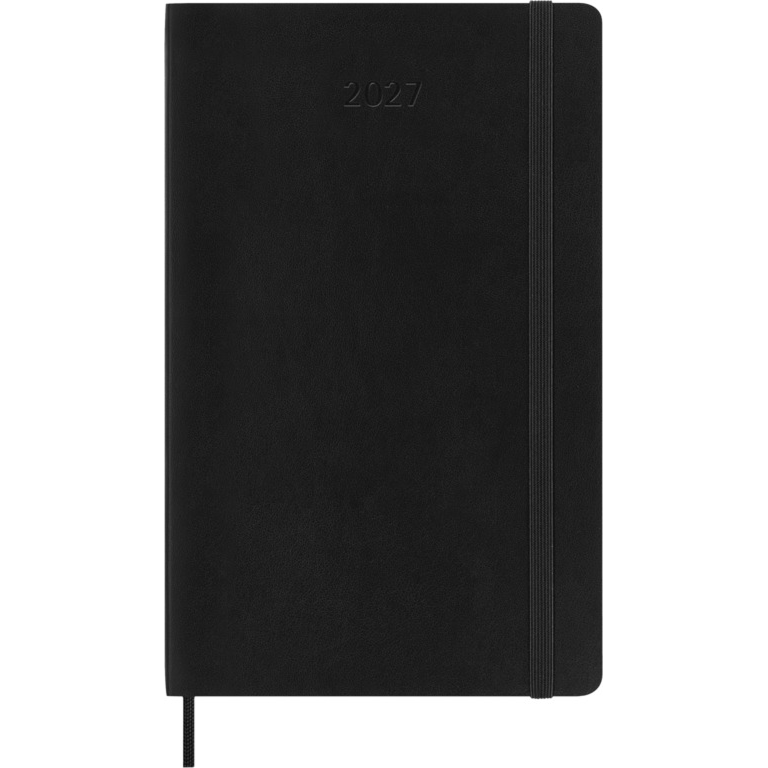 Kalendorius – užrašų knygutė Moleskine 2027, 9 x 14 cm, savaitė, minkštu viršeliu, juodos spalvos