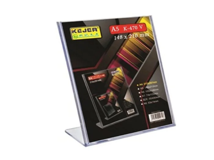 „L“ formos reklaminis stovelis K – 470V, skaidrus