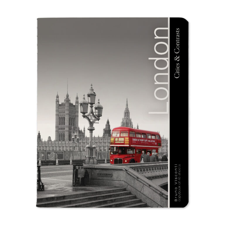 Sąsiuvinis Bruno Visconti A5, City London, 5×5 langeliais, 48 lapų