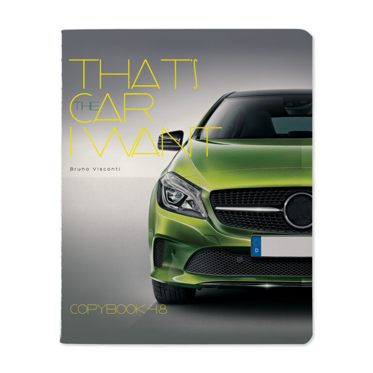 Sąsiuvinis Bruno Visconti Thats The Car I Want, Green, A5, 48 lapai, 5×5 langeliais