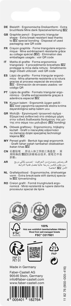 Pieštukai Faber-Castell Midnight 2vnt./pak.