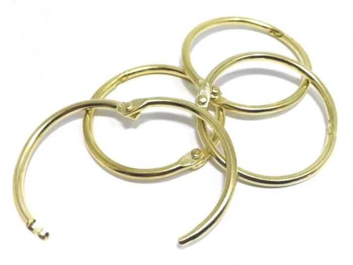 Clamping rings ø 50 mm (10 pcs.), brass