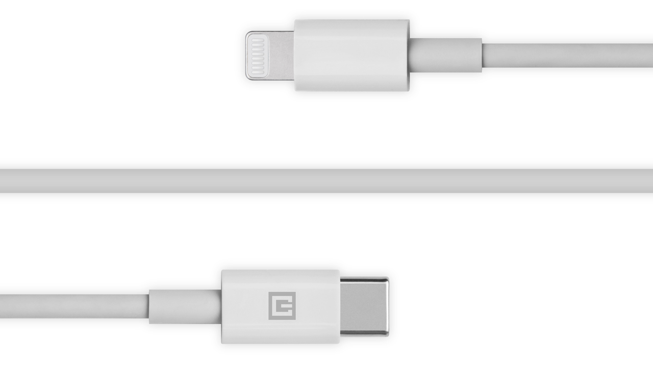 Kabelis REAL-EL MFI PD USB tipas C - Lightning TPE baltas 1m, TPE
