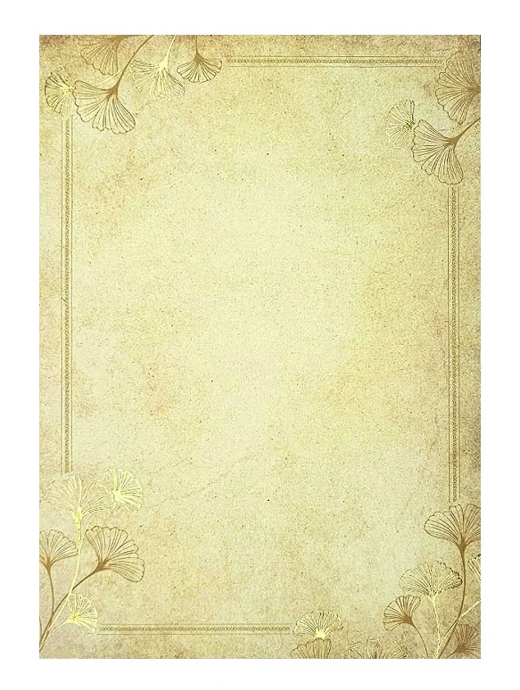 Popierius diplomams Ginkgo (20 vnt.)