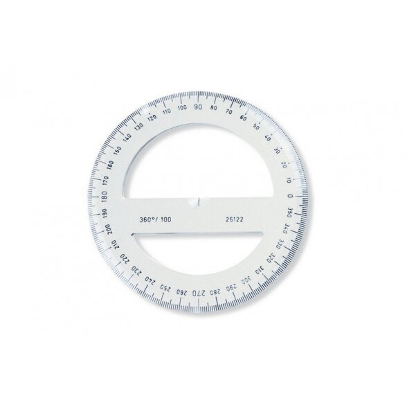 Matlankis Koh-I-Noor, 360, 10 cm, plastikinis, skaidrus