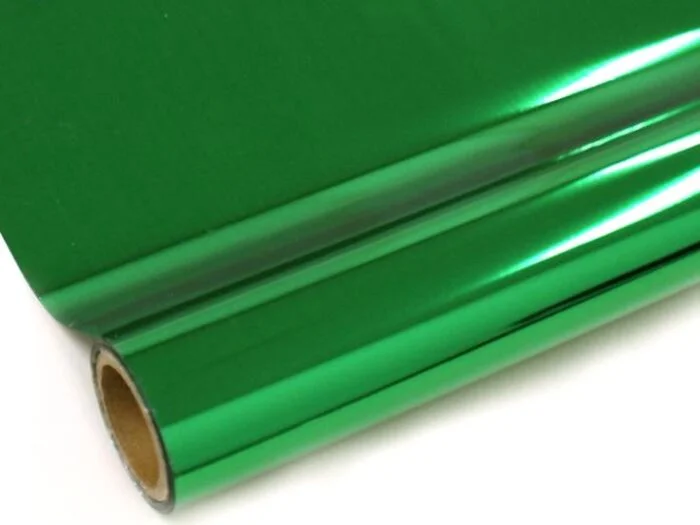 Metallizing foil Crown Roll Leaf roll, green 30.5 m