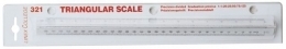 Liniuotė Linex Coll-322, 30cm, tribriaunė, baltos spalvos