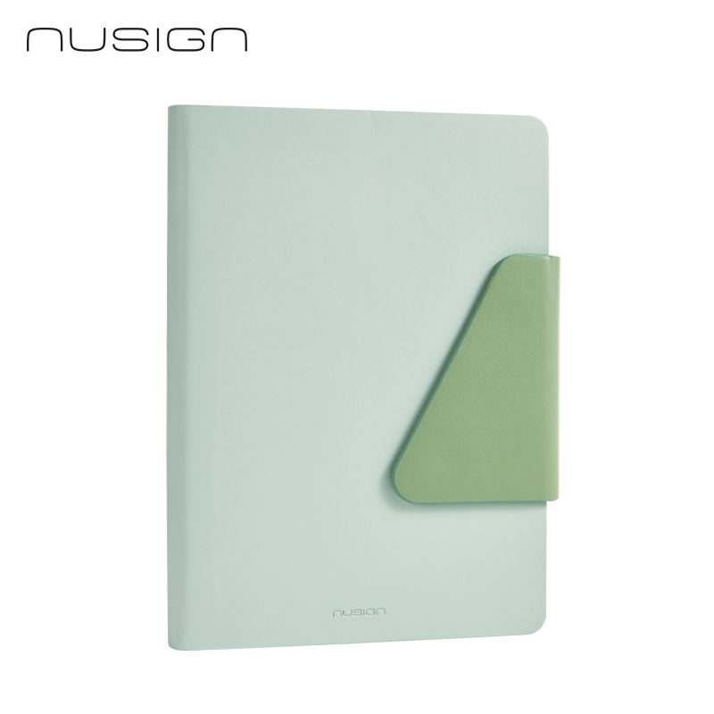 Užrašų knygelė „Nusign“ A5/120L, linijomis, PU viršeliai, žalios spalvos